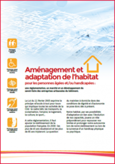 Aménagement et adaptation de l’habitat pour les personnes âgées et/ou handicapées